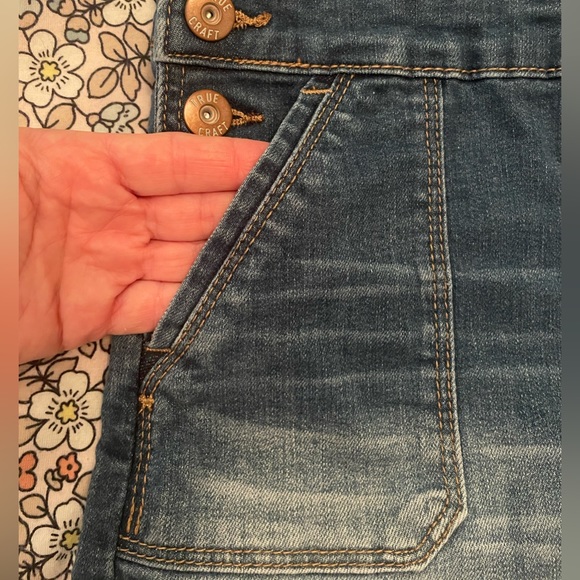 Girls Denim Overall Dress by True Craft-very good condition-Size 6x - Picture 10 of 14